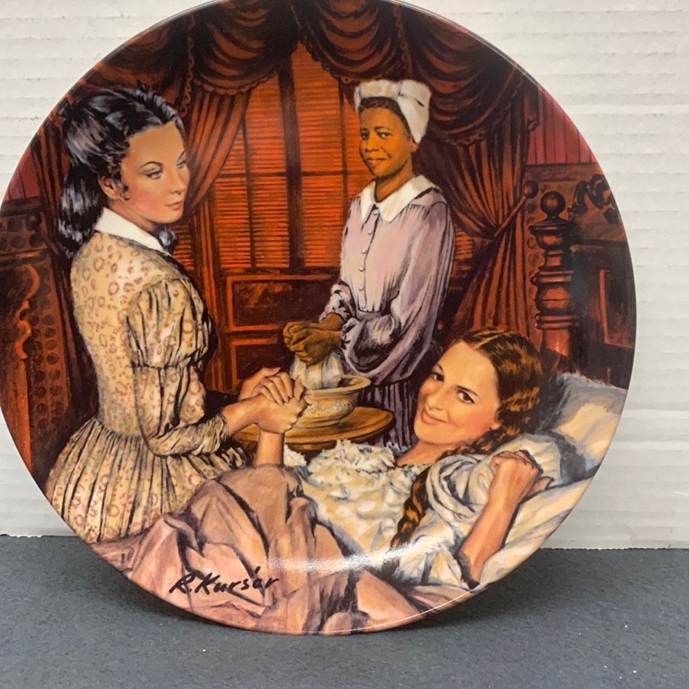 Melanie Gives Birth 6th Issue in the Gone with Wind Collection Plate